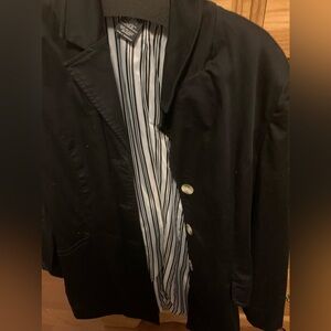 Womans blazer jacket black size large